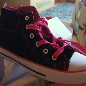 The Collection - Pink Black High Top Sports Shoes